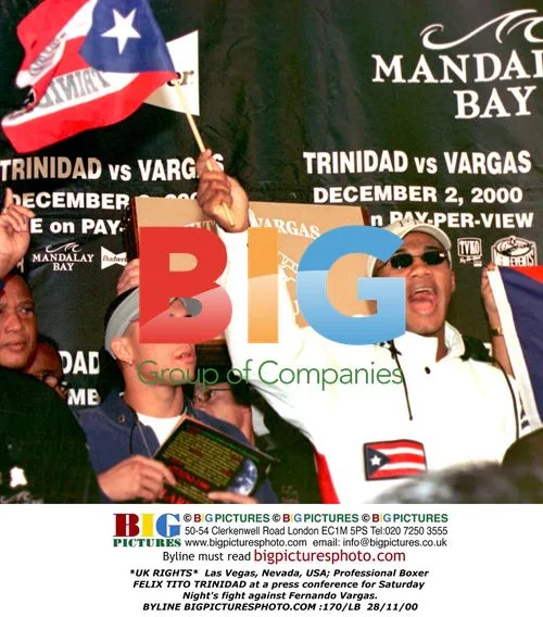 Felix Trinidad at Press Conference for Vargas Fight