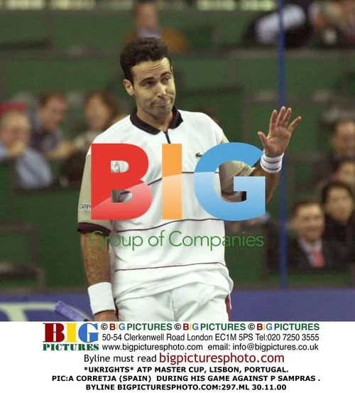 Alex Corretja vs. Pete Sampras at ATP Master Cup in Lisbon