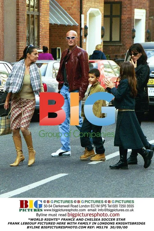 Frank Lebeouf with family in London