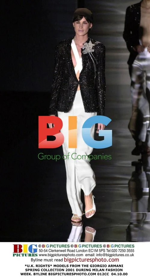 Models from Giorgio Armani Spring 2001 Collection