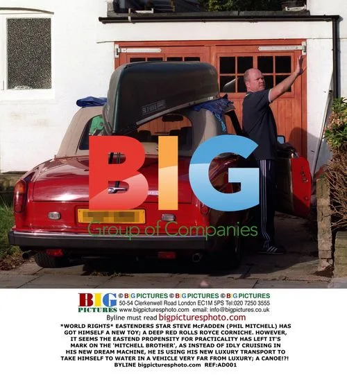 Steve McFadden spotted in unusual vehicle