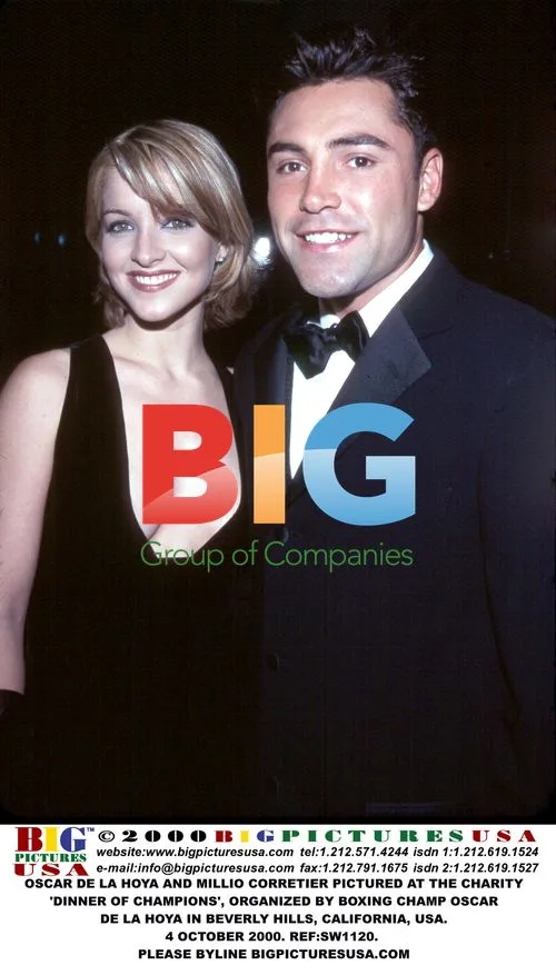 Oscar de la Hoya and Millio Corretier at Charity Dinner