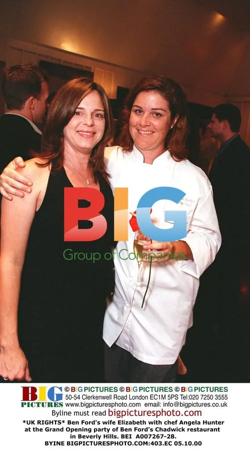 Ben Ford's wife Elizabeth with chef Angela Hunter