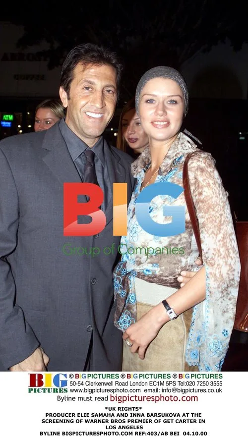 Elie Samaha and Inna Barsukova at Get Carter Premiere