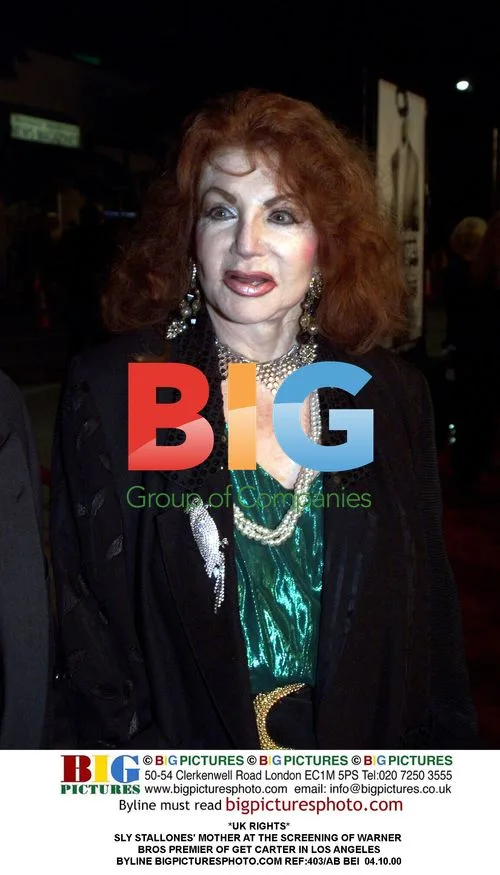 Sly Stallone's Mother at Get Carter Premiere