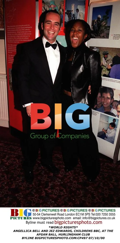 Angellica Bell and Jez Edwards at Afghan Ball