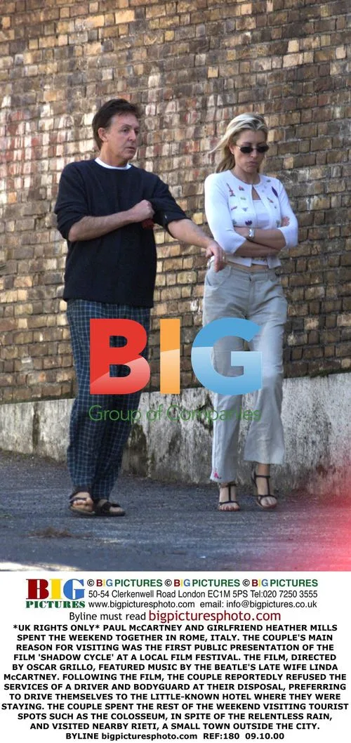 Paul McCartney and Heather Mills in Rome