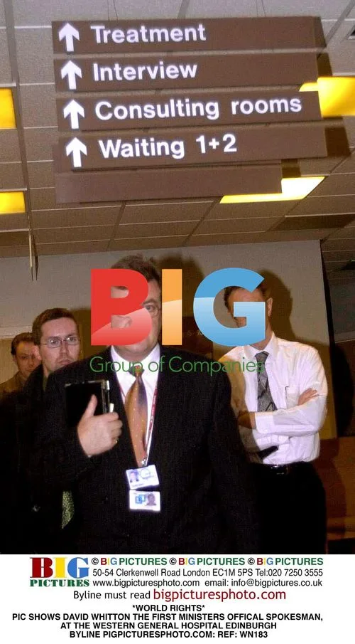 David Whitton, First Minister's Spokesman, at Hospital