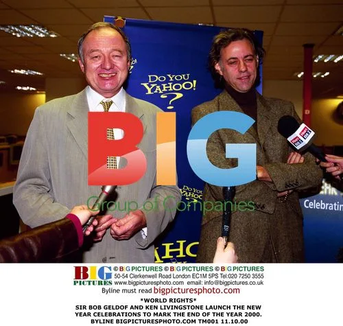 Sir Bob Geldof and Ken Livingstone Launch New Year 2000 Celebrations
