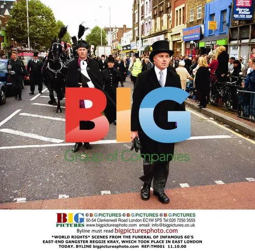 Reggie Kray's Funeral Procession in East London