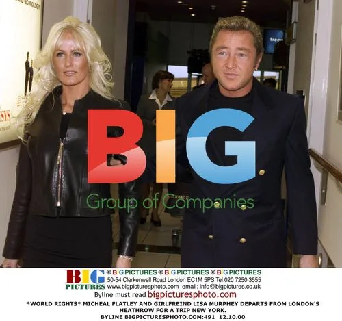Micheal Flatley and Girlfriend Lisa Murphey Depart for New York
