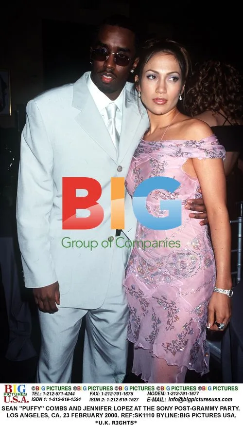 SEAN "PUFFY" COMBS AND JENNIFER LOPEZ AT SONY PARTY