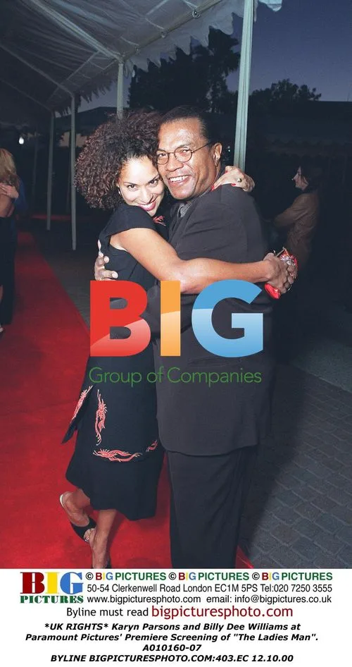 Karyn Parsons and Billy Dee Williams at "The Ladies Man" Premiere