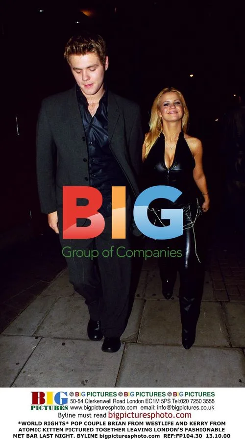 Westlife's Brian and Atomic Kitten's Kerry Leaving Met Bar