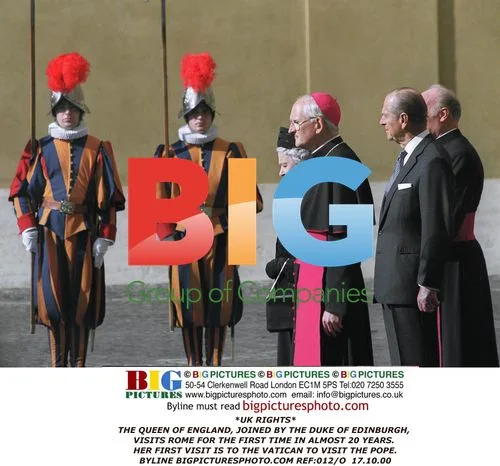 Queen and Duke Visit the Pope in Rome