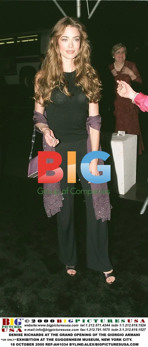 Denise Richards at Armani Exhibit Opening