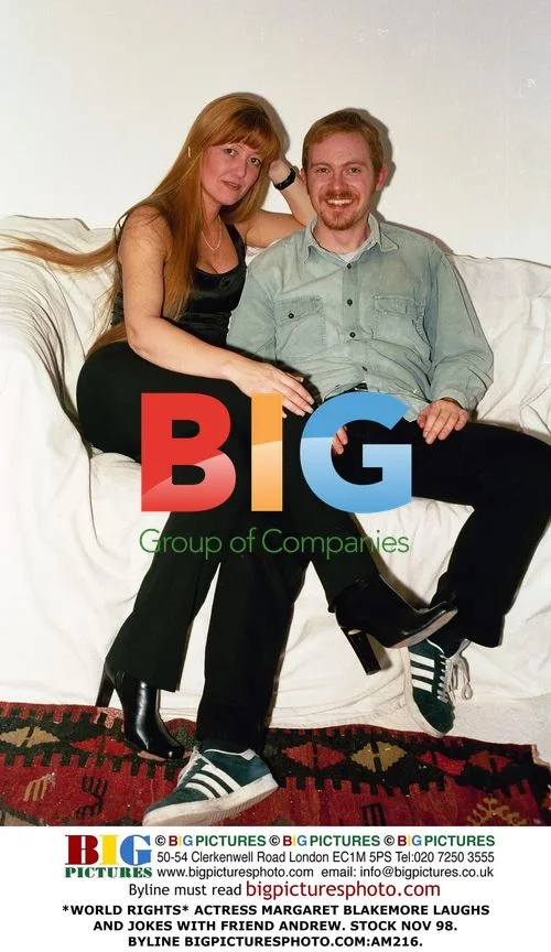 Margaret Blakemore Laughs with Friend Andrew