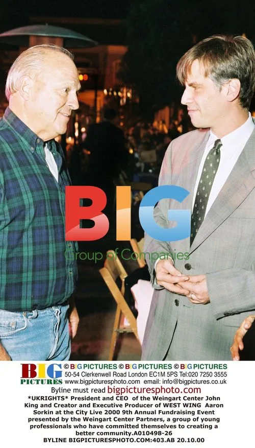 John King and Aaron Sorkin at City Live 2000