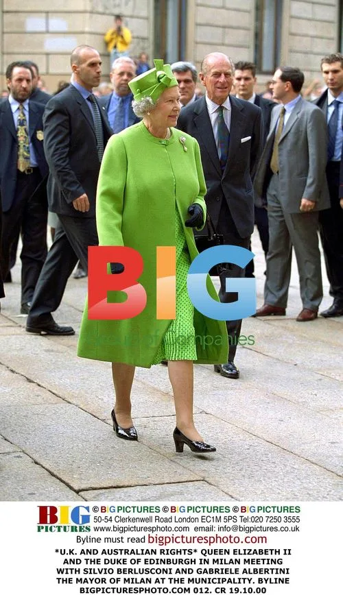 Queen Elizabeth II and Duke of Edinburgh in Milan