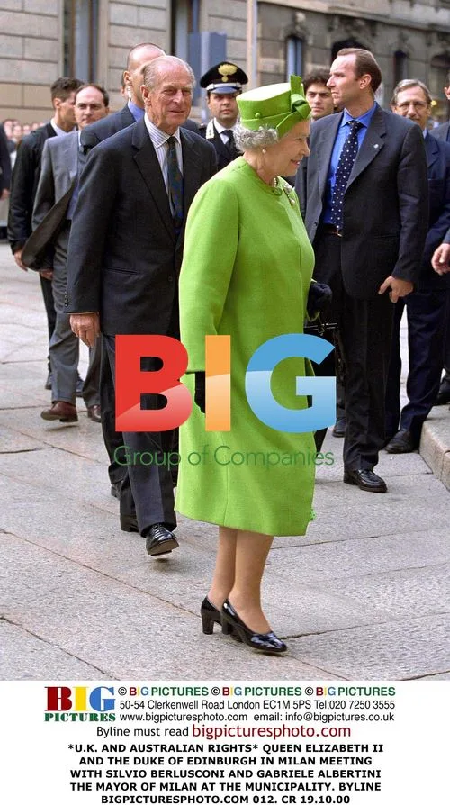 Queen Elizabeth II and Duke of Edinburgh in Milan