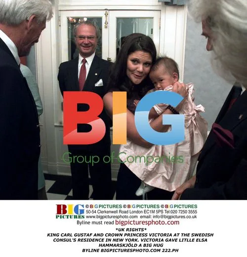 King Carl Gustaf and Crown Princess Victoria meet baby Elsa