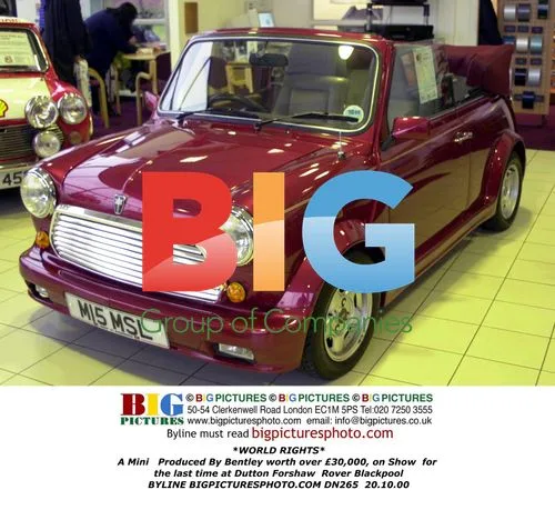 Mini Bentley Model on Display in Blackpool
