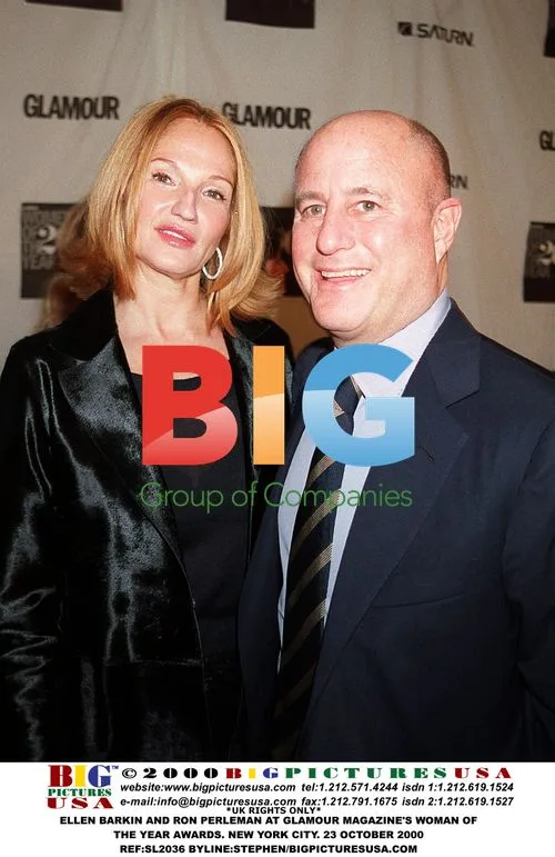 Ellen Barkin and Ron Perleman at Glamour Woman of Year
