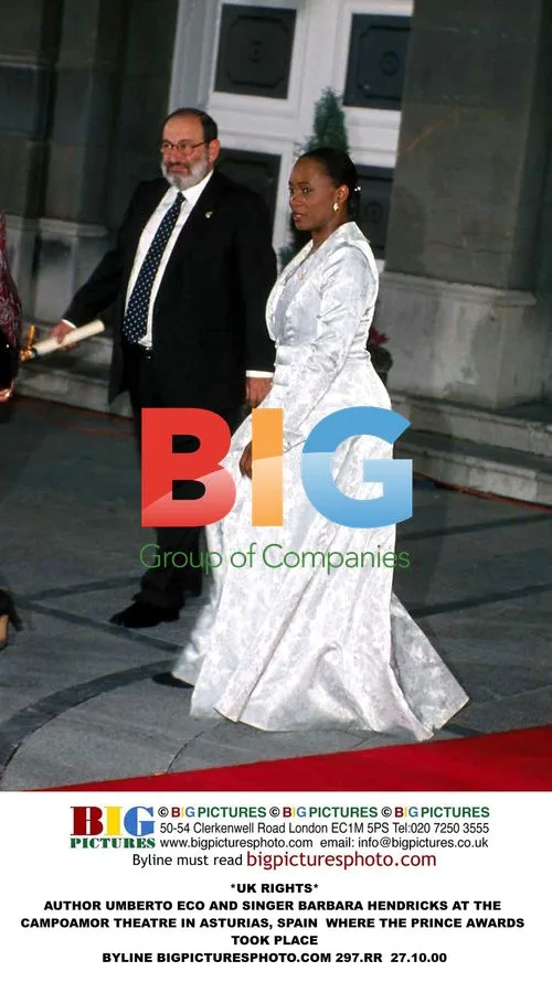 Umberto Eco and Barbara Hendricks at Prince Awards in Spain
