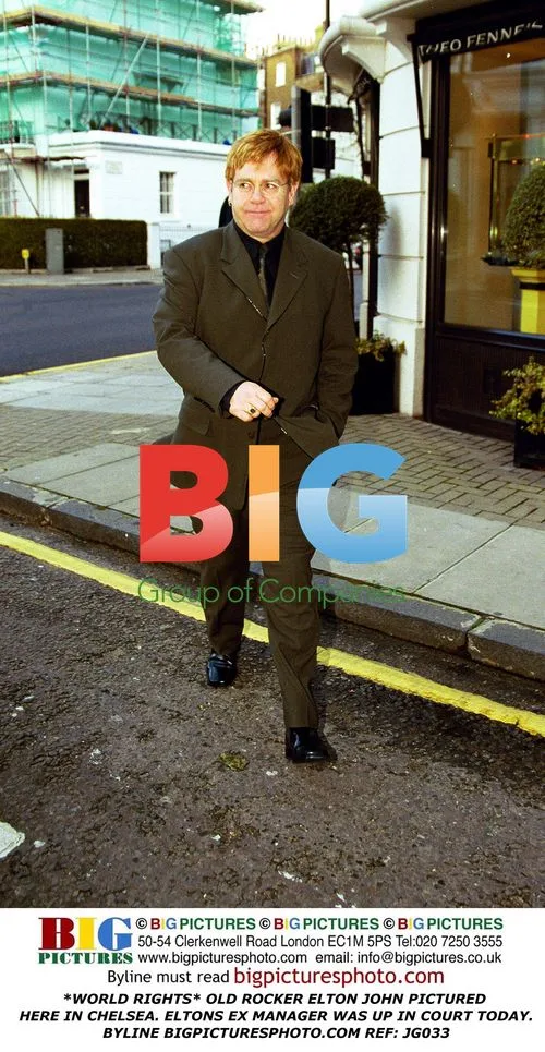 Elton John Pictured in Chelsea
