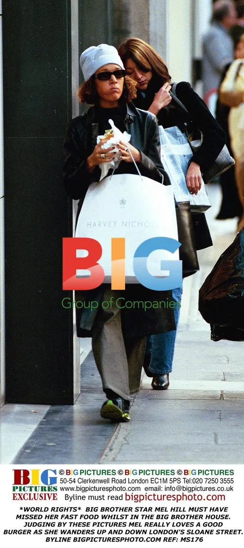 Mel Hill Enjoys Burger on Sloane Street