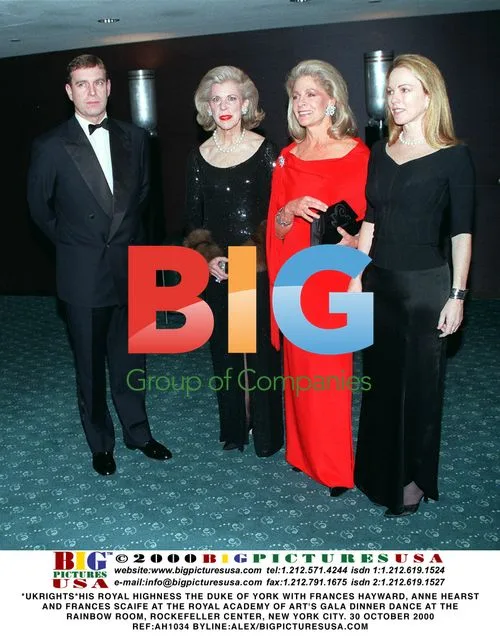 HRH Duke of York, Hayward, Hearst, Scaife at Royal Academy Gala