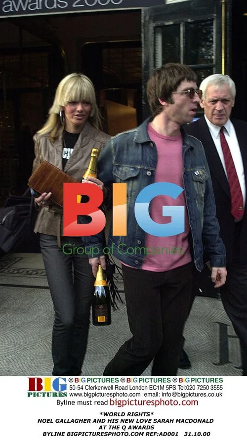 Noel Gallagher and Sarah Macdonald at Q Awards