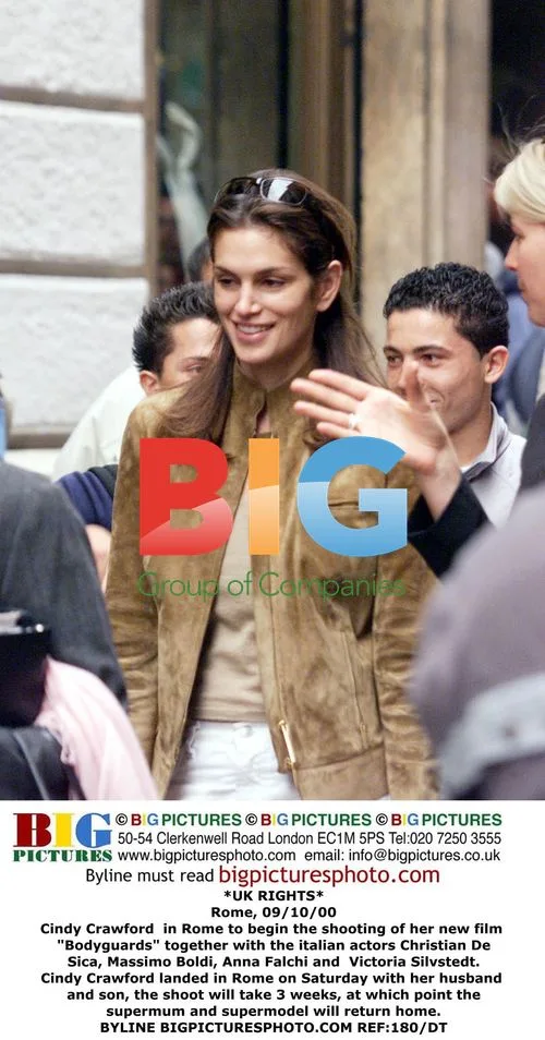 Cindy Crawford on Location in Rome