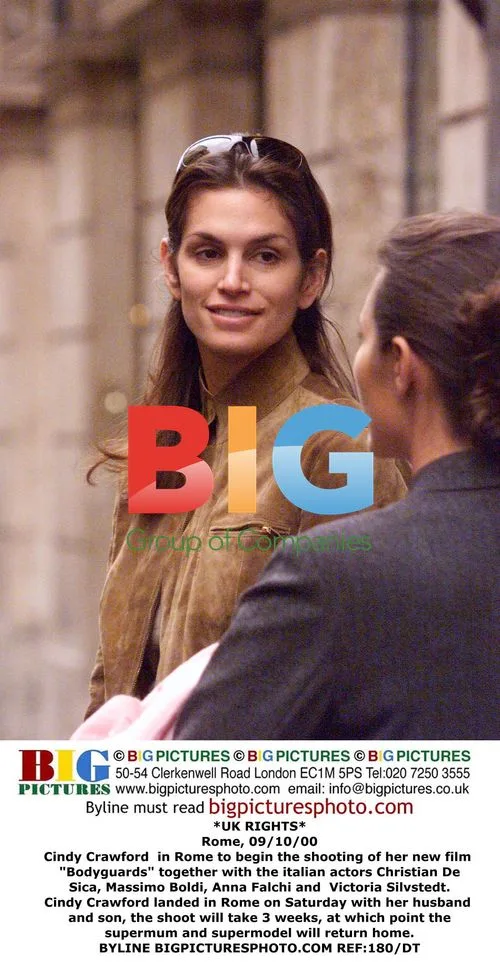 Cindy Crawford Filming "Bodyguards" in Rome
