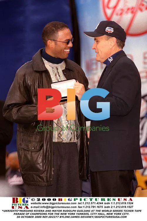 Mariano Rivera and Mayor Guiliani at Yankees Parade
