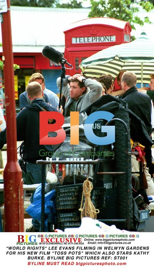 Lee Evans and Kathy Burke Film "Toss Pots"