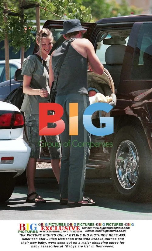 Julian McMahon and Family Out Shopping