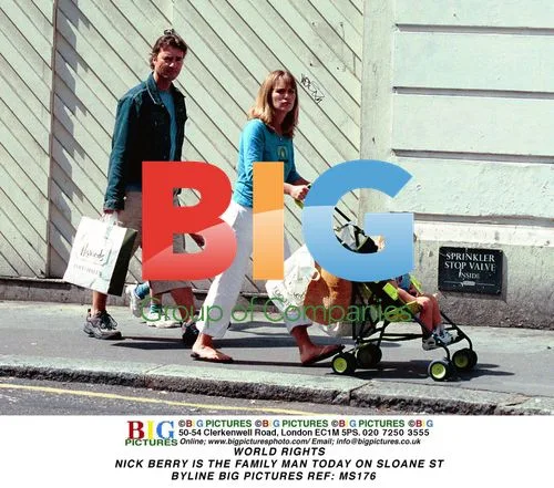 Nick Berry with family on Sloane St