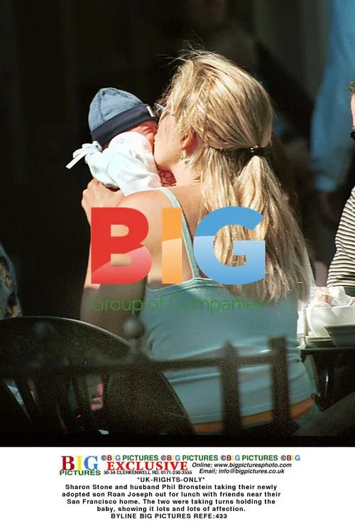 Sharon Stone out with adopted son Roan
