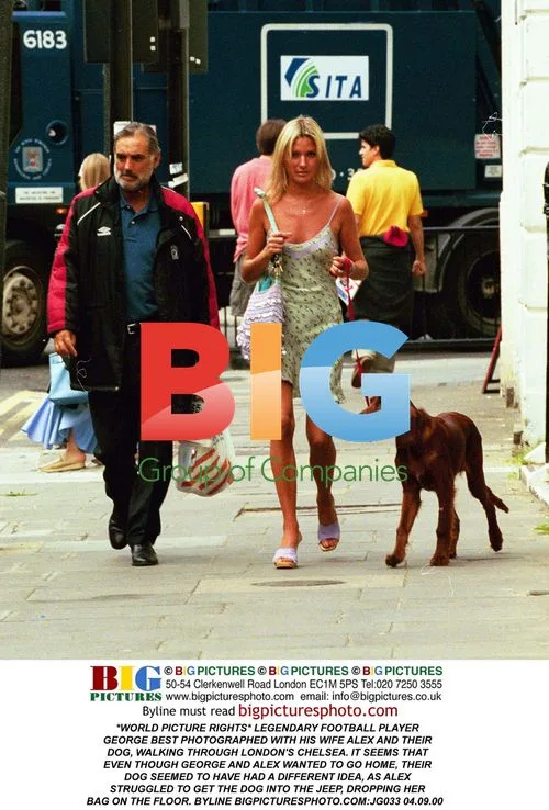 GEORGE BEST AND FAMILY IN CHELSEA