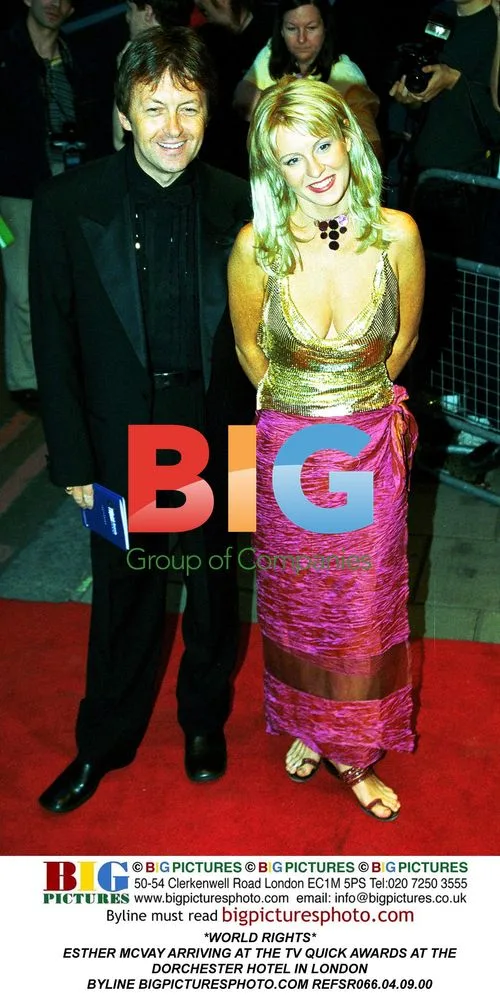 Esther McVey Arriving at TV Quick Awards