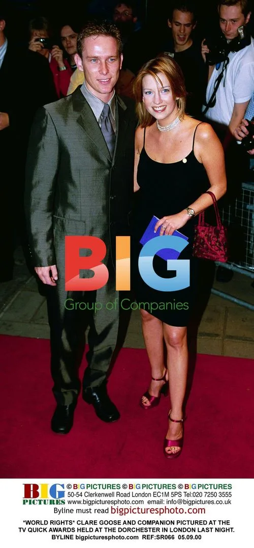 Clare Goose and companion at TV Quick Awards