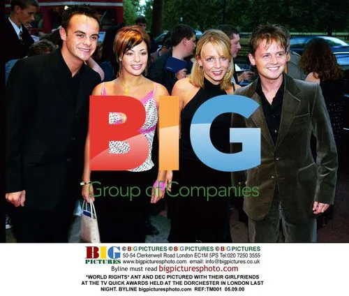 Ant and Dec with Girlfriends at TV Quick Awards