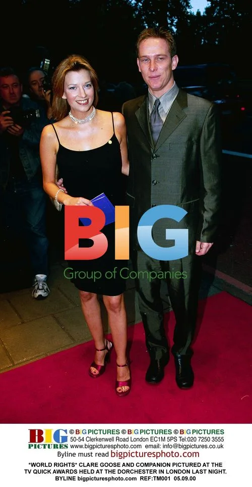 Clare Goose and companion at TV Quick Awards