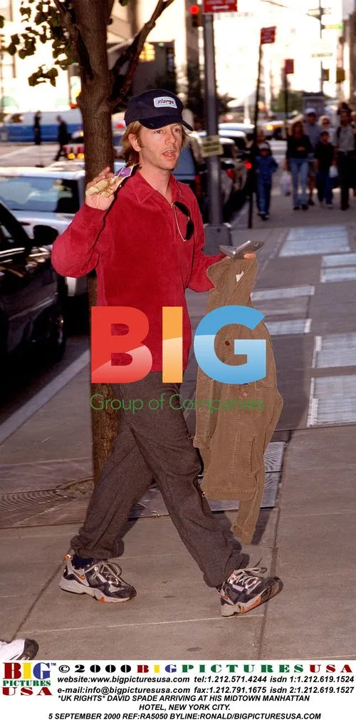 David Spade Arriving at Hotel in NYC