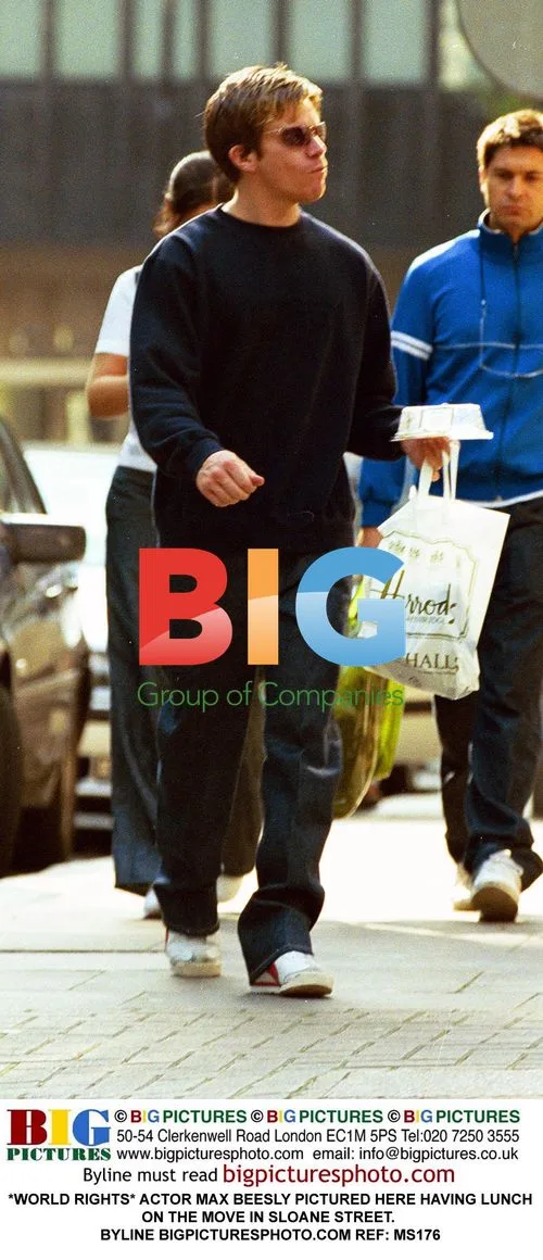 Actor Max Beesly Pictured Having Lunch in Sloane Street