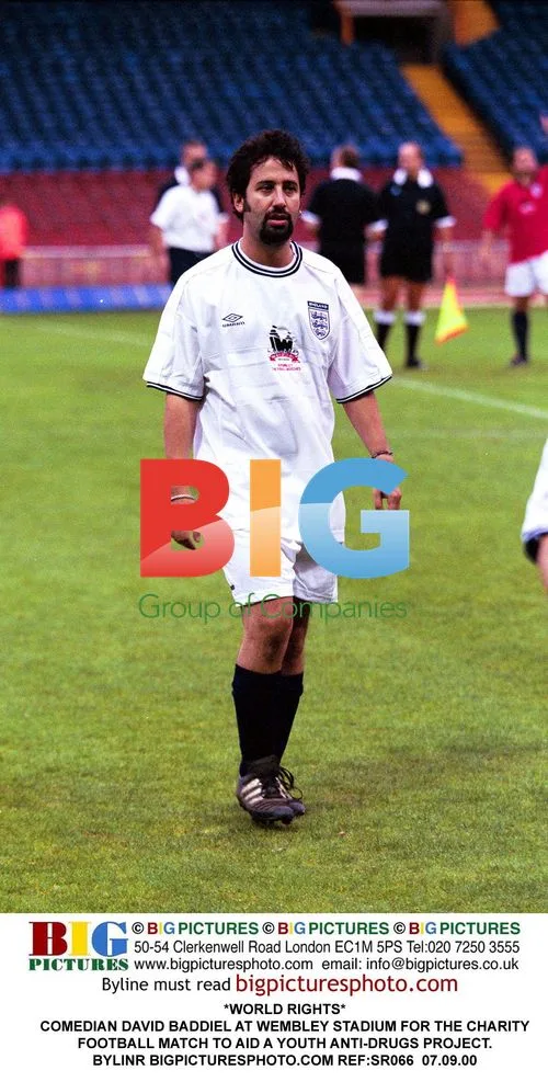 David Baddiel at Wembley Charity Football Match