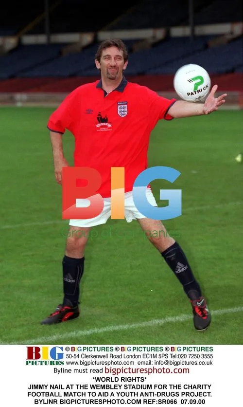 Jimmy Nail at Wembley for charity football match