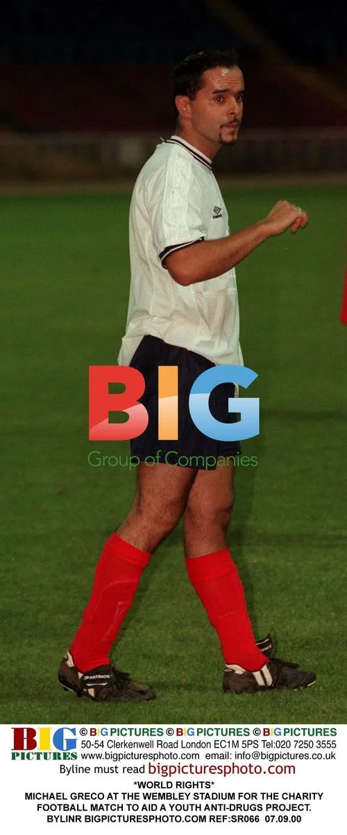 Michael Greco at Wembley for Charity Football Match