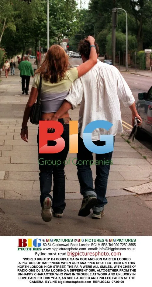 DJ Couple Sara Cox and Jon Carter Spotted in North London